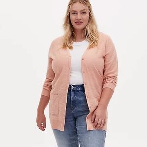 Torrid Size 3 Peach Cardigan